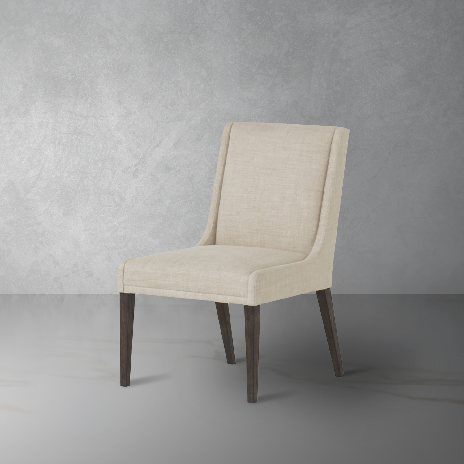 Stacey Dining Chair with Textured Linen Fabric-Sonder-FIC1729-Dining Chairs-1-France and Son