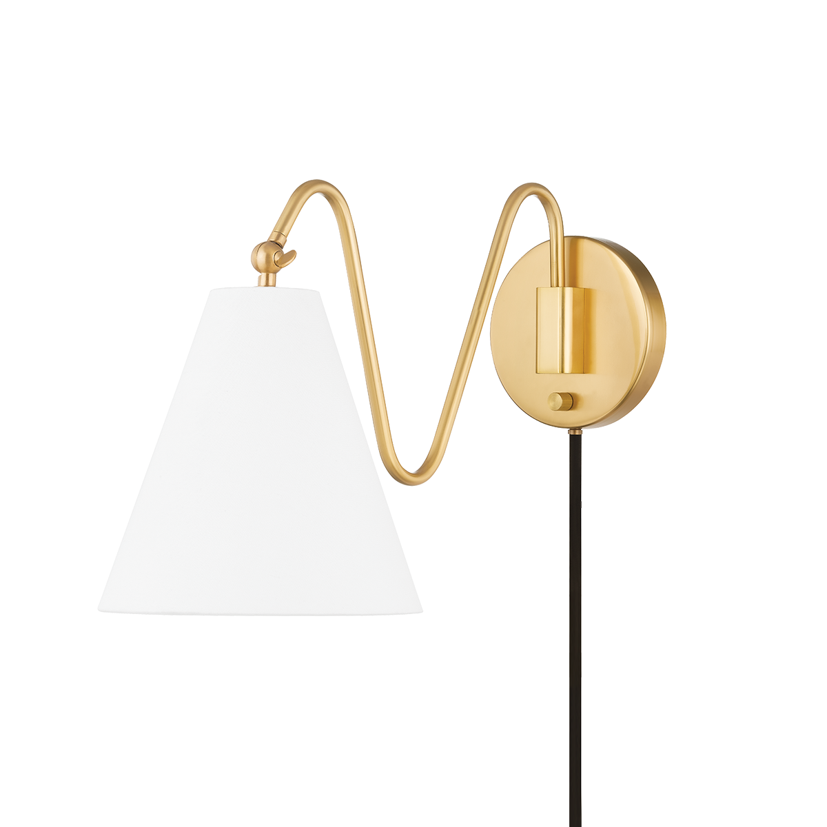 Onda 1 Light Portable Wall Sconce-Mitzi-HVL-HL699101-AGB-Table LampsAged Brass-1-France and Son