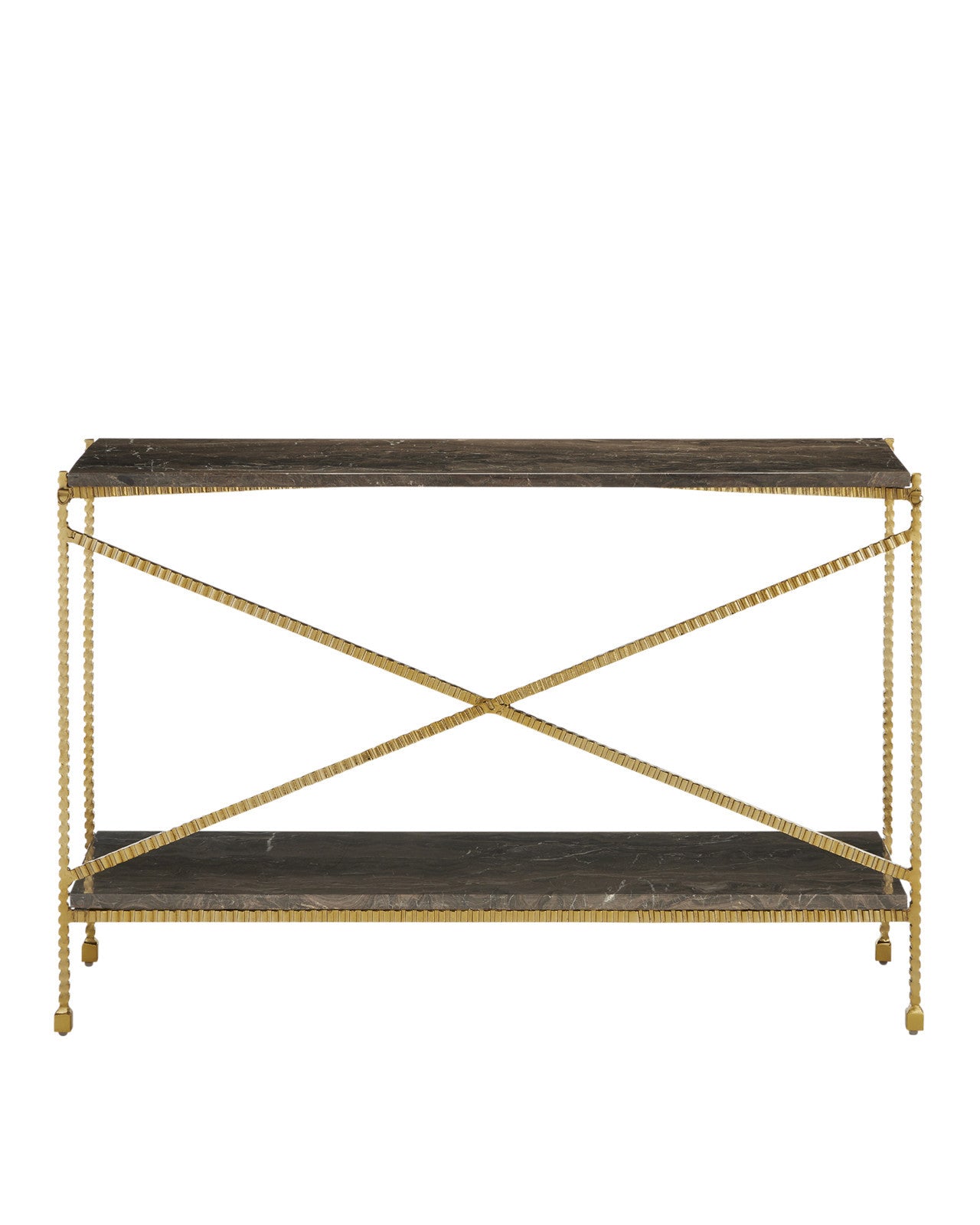 Flying Marble Gold Console Table