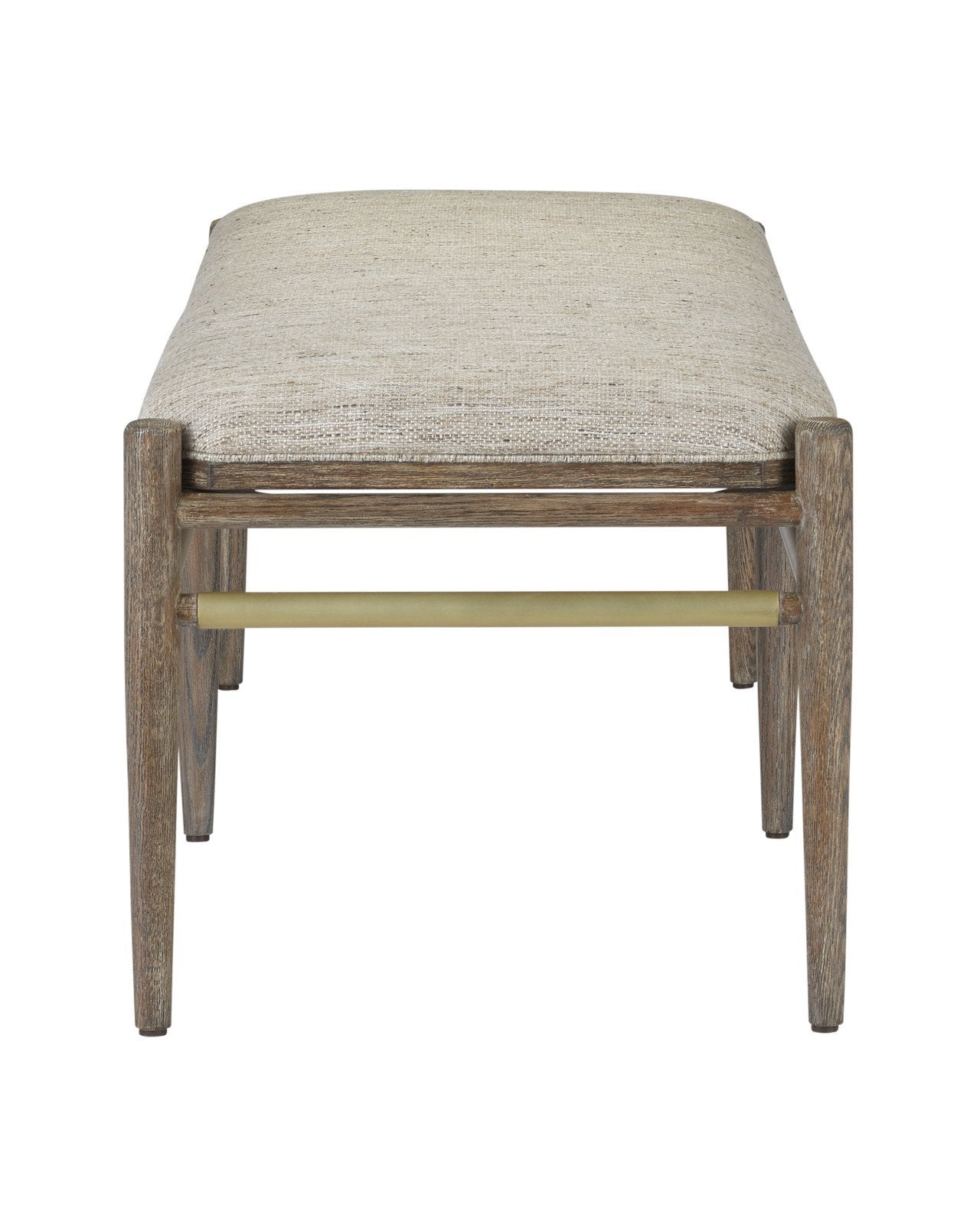 Visby Light Pepper Bench, Calcutta Linen