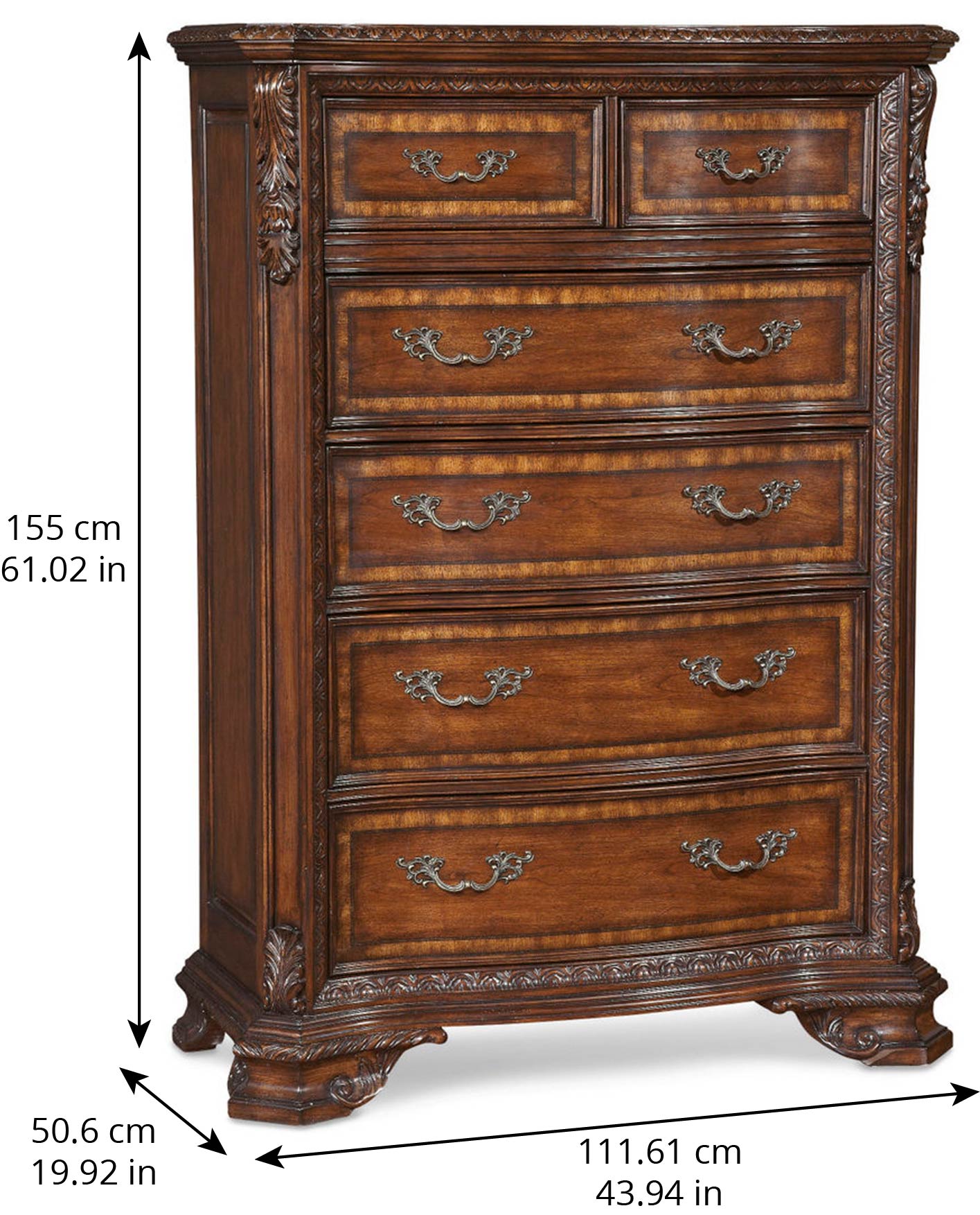 Old World Drawer Chest - Brown