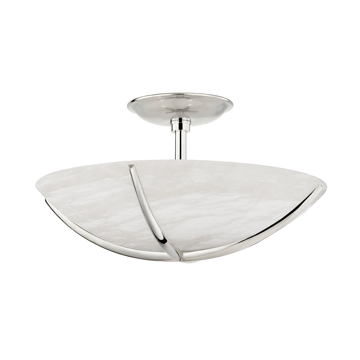 Wheatley 4 Light Semi Flush-Hudson Valley-HVL-3516-PN-Flush MountsPolished Nickel-2-France and Son