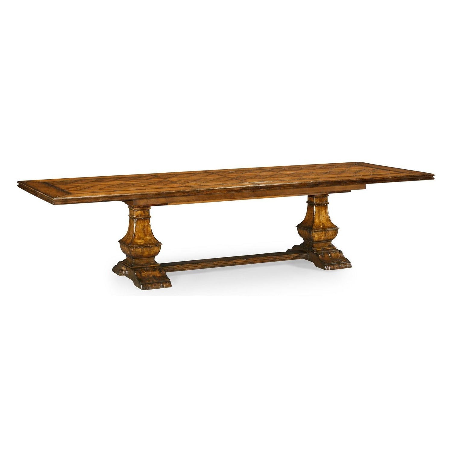 Casual Extending Dining Table-Jonathan Charles-JCHARLES-491169-86L-CFW-Dining TablesCountry Walnut-3-France and Son