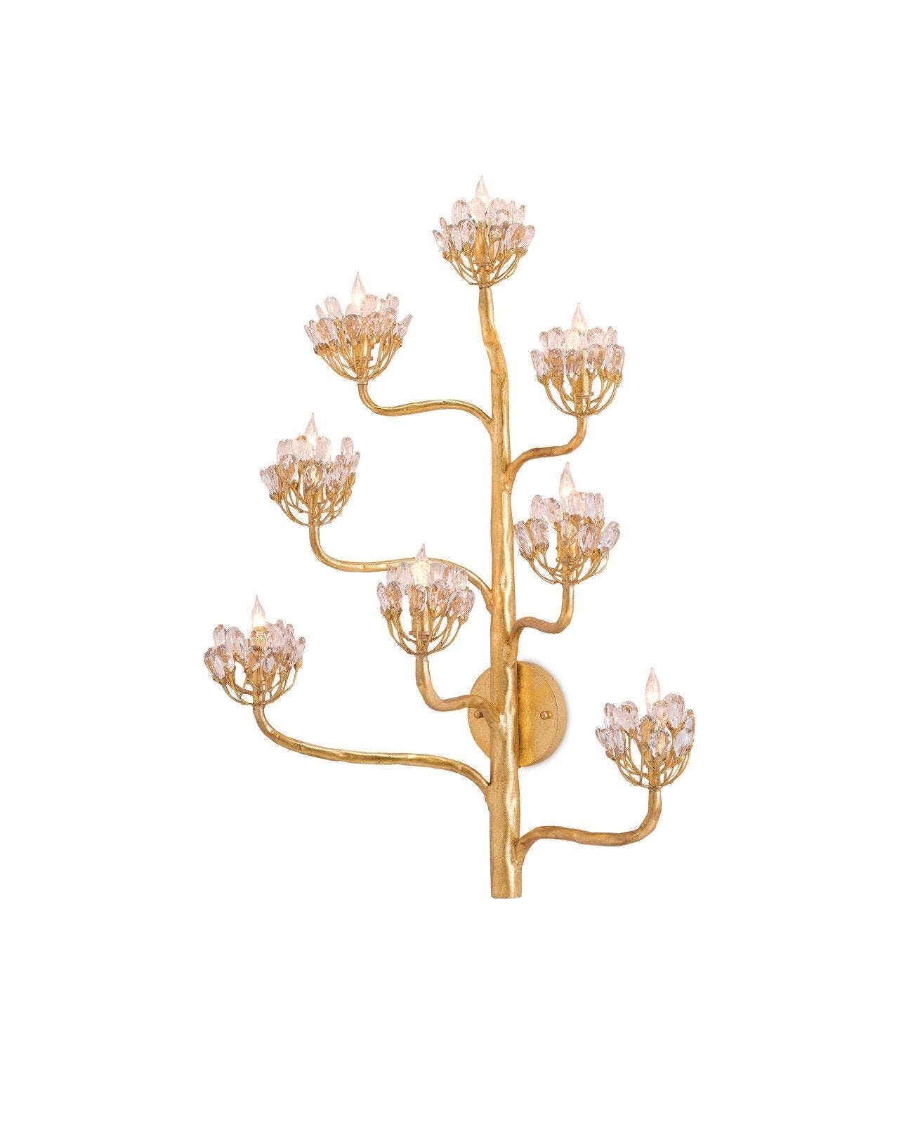 Agave Americana Gold Wall Sconce