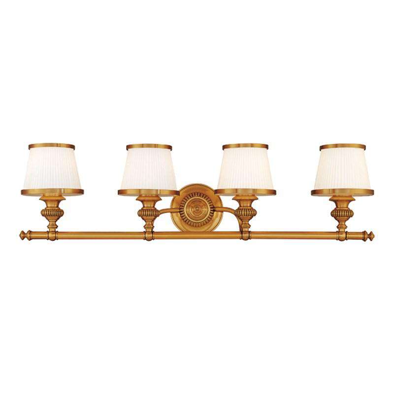 Milton 4 Light Bath Bracket-Hudson Valley-HVL-2004-FB-Bathroom LightingFlemish Brass-1-France and Son