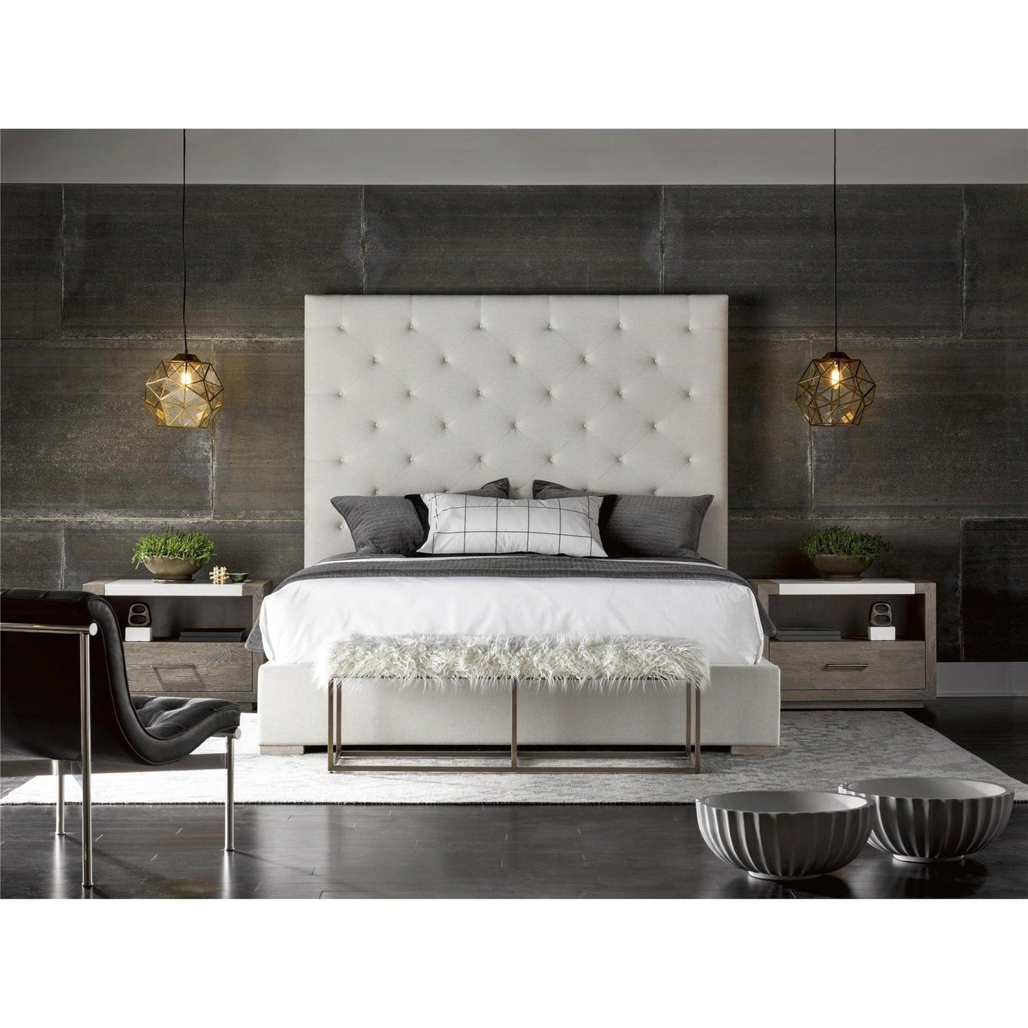 Modern Brando Bed-Universal Furniture-UNIV-643220B-BedsKing-2-France and Son