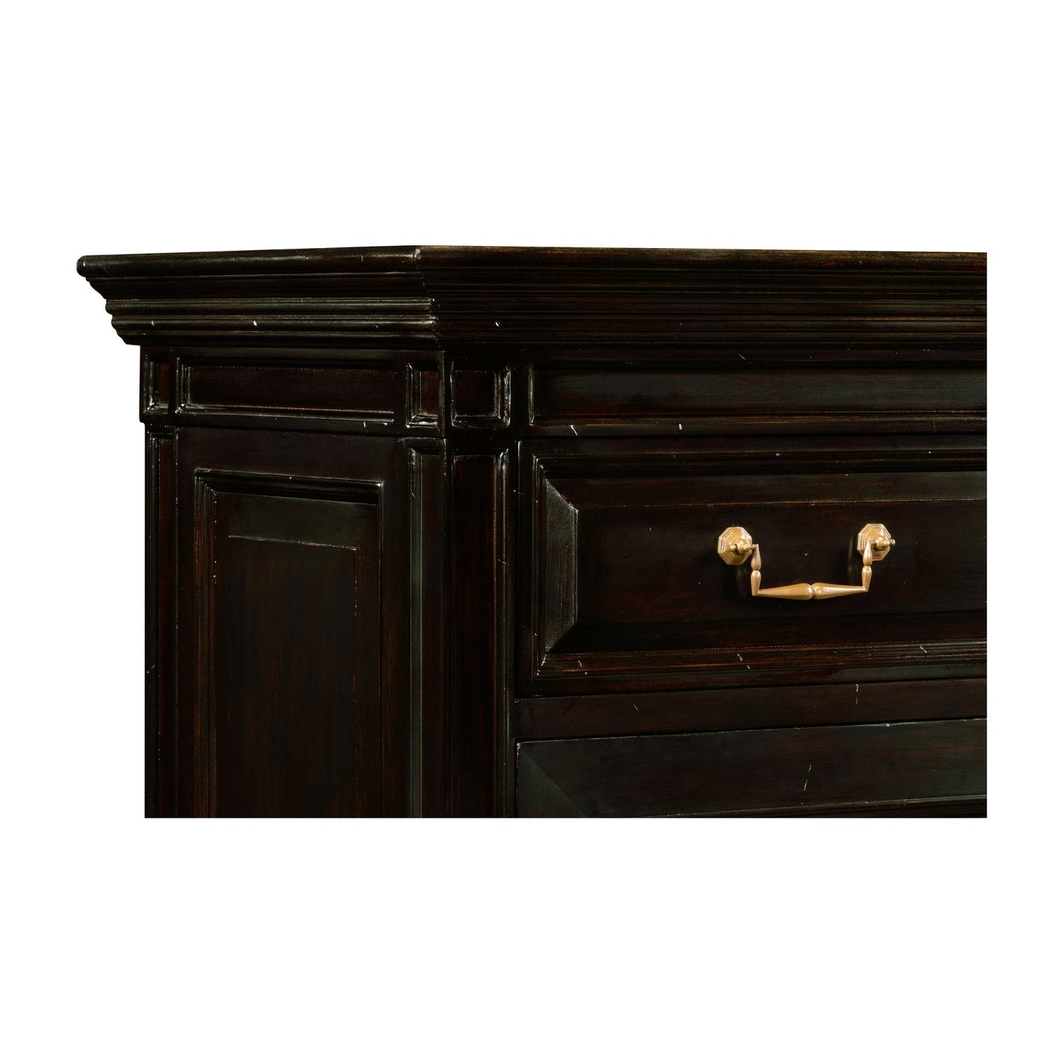 Directoire Style Ebonised Escritoire-Jonathan Charles-JCHARLES-494058-EBF-Media Storage / TV Stands-4-France and Son