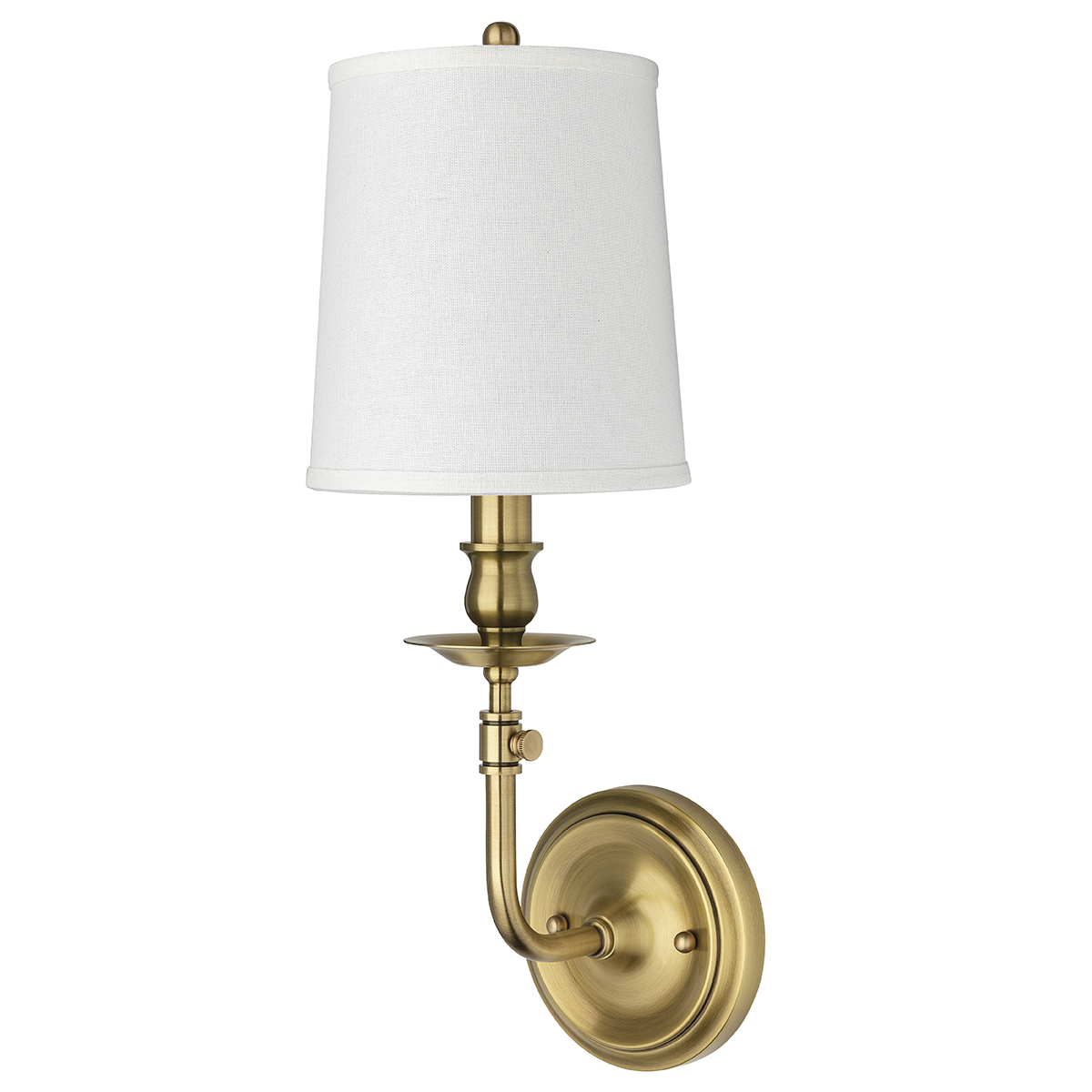Logan 1 Light Wall Sconce-Hudson Valley-HVL-171-AGB-Wall LightingAged Brass-1-France and Son