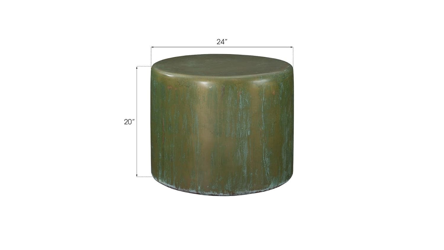 Button End Table Lichen Finish-Phillips Collection-PHIL-CH77707-End Table-8-France and Son