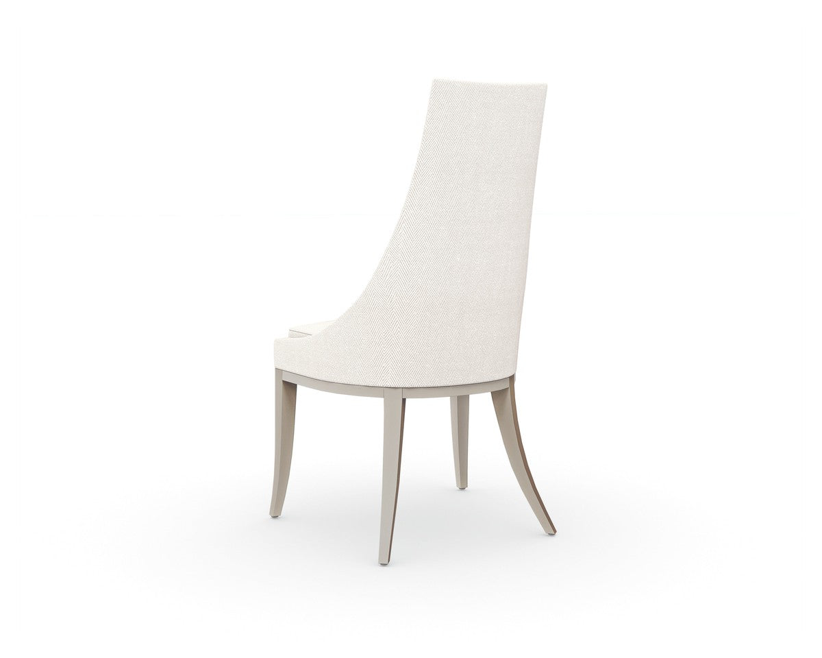 Tall Order Side Chair  - Silver, White