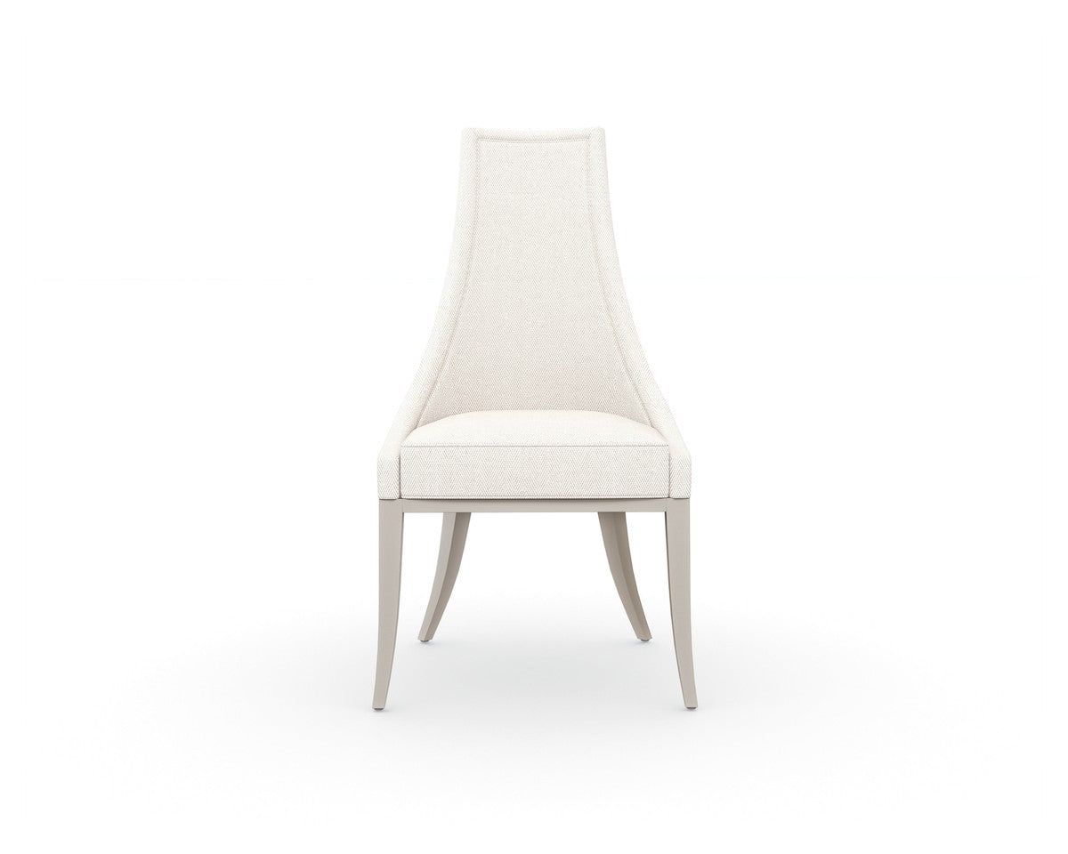 Tall Order Side Chair  - Silver, White