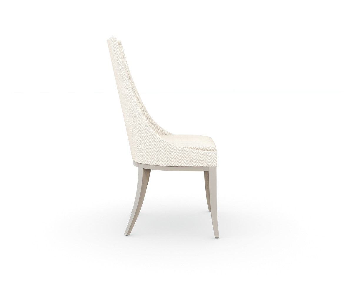 Tall Order Side Chair  - Silver, White