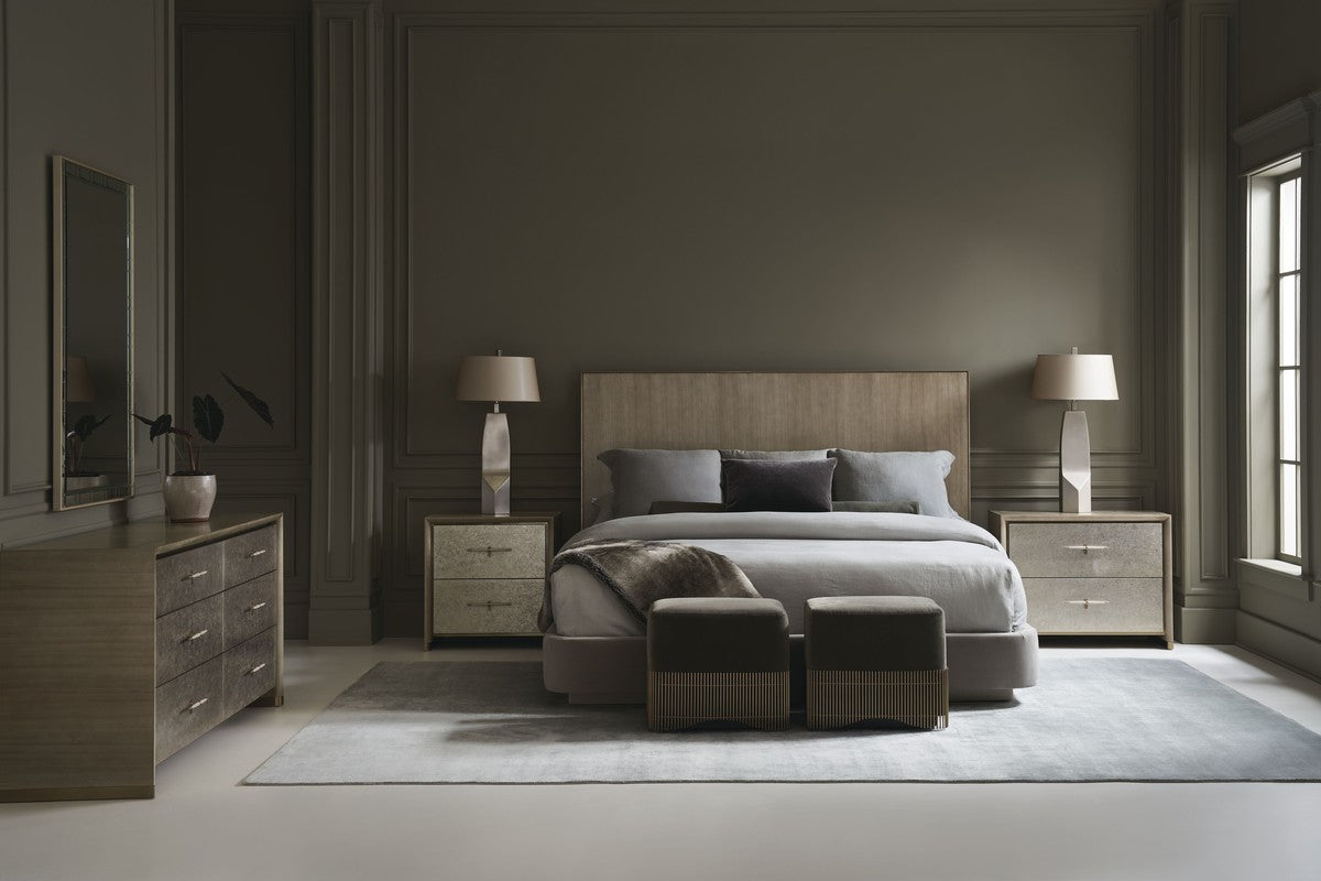 Dream Chaser Bed - King  - Beige, Grey, Gold