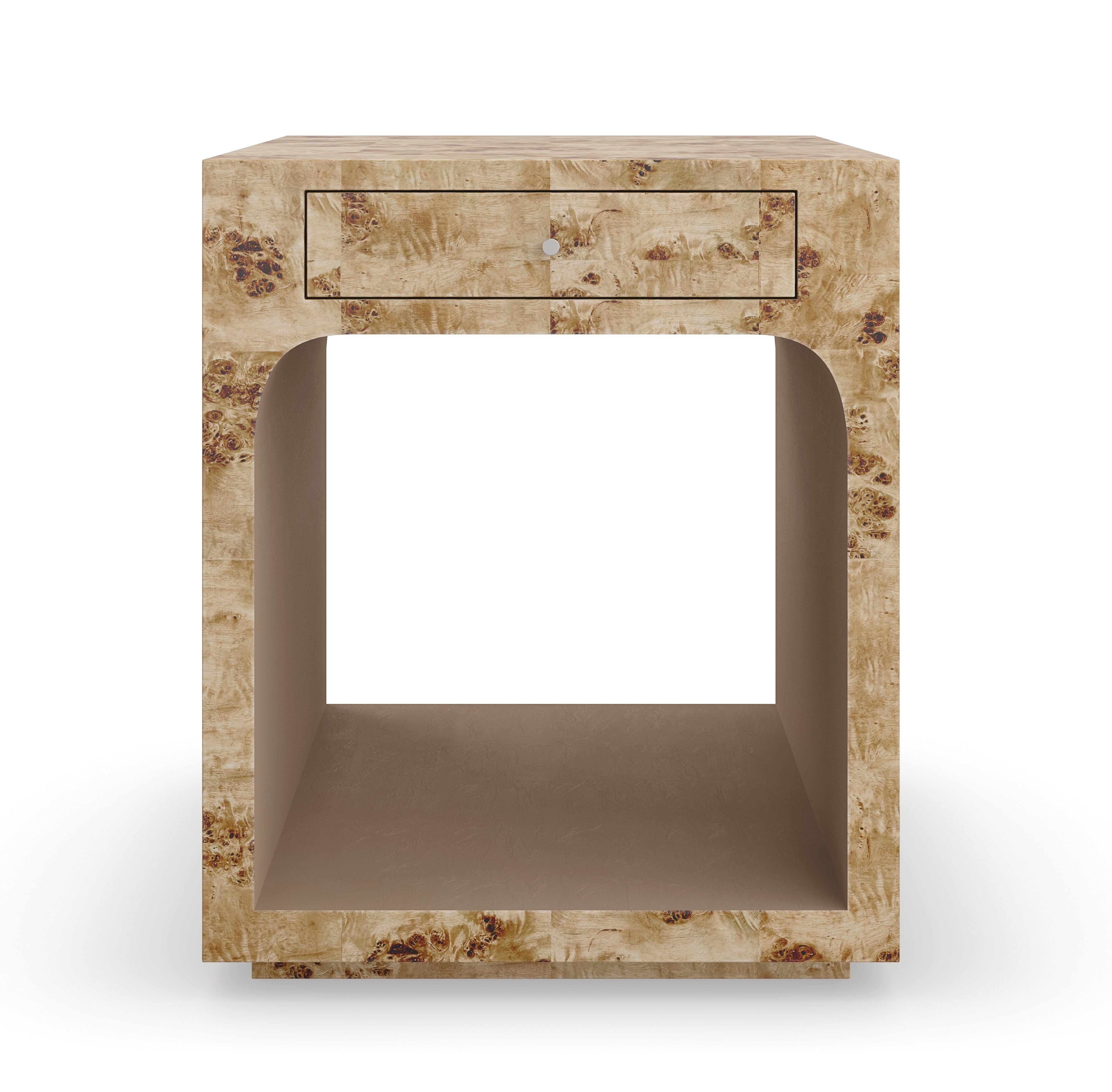 Burlesque End Table  - Brown, Bronze