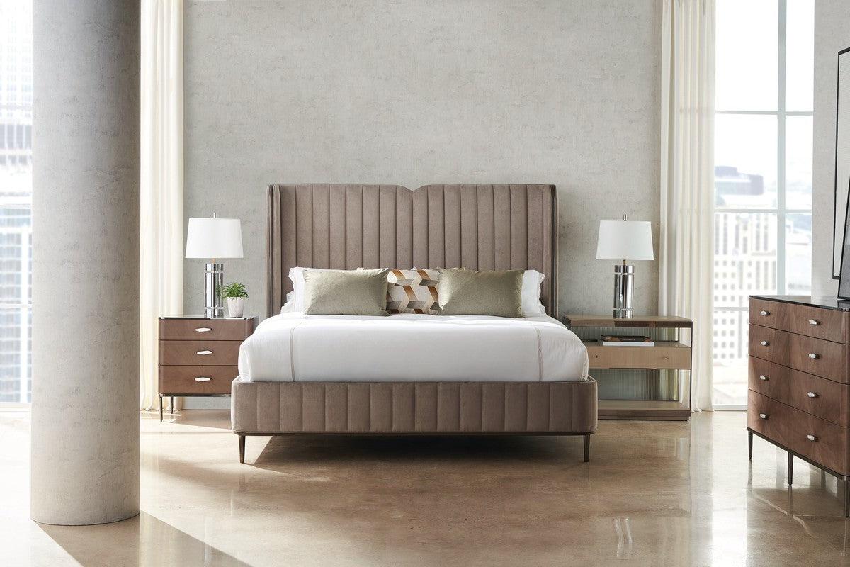 Continuum Queen Bed  - Brown, Bronze, Grey