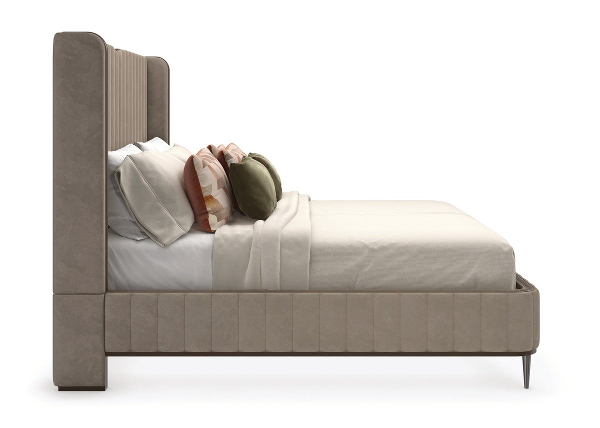 Continuum Queen Bed  - Brown, Bronze, Grey