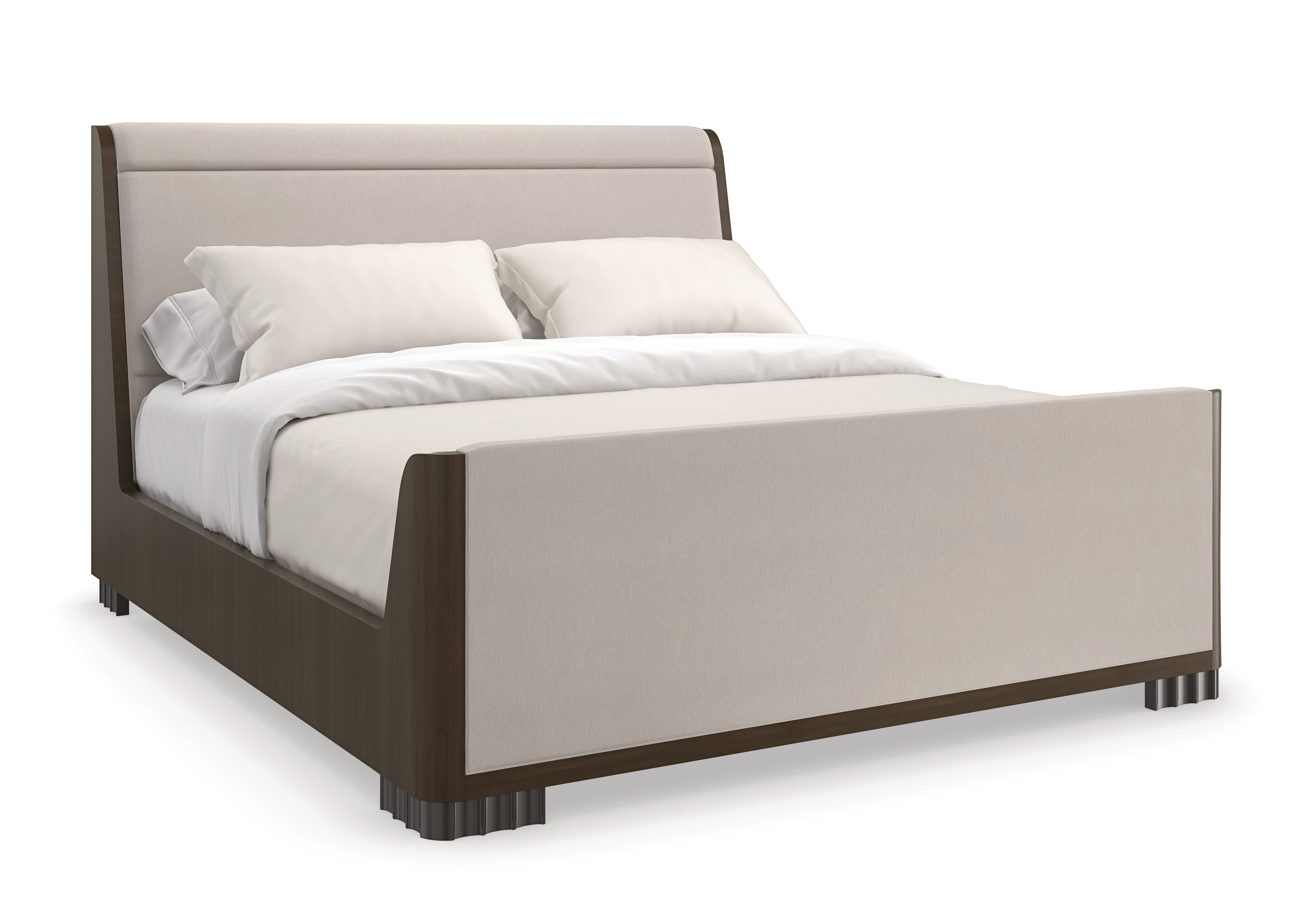 Slow Wave King Bed  - Grey, Brown, Beige