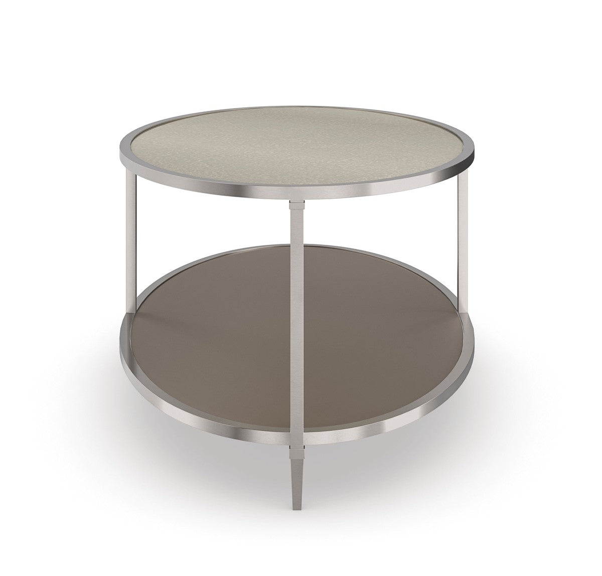 Shimmer Oval Cocktail Table  - Silver