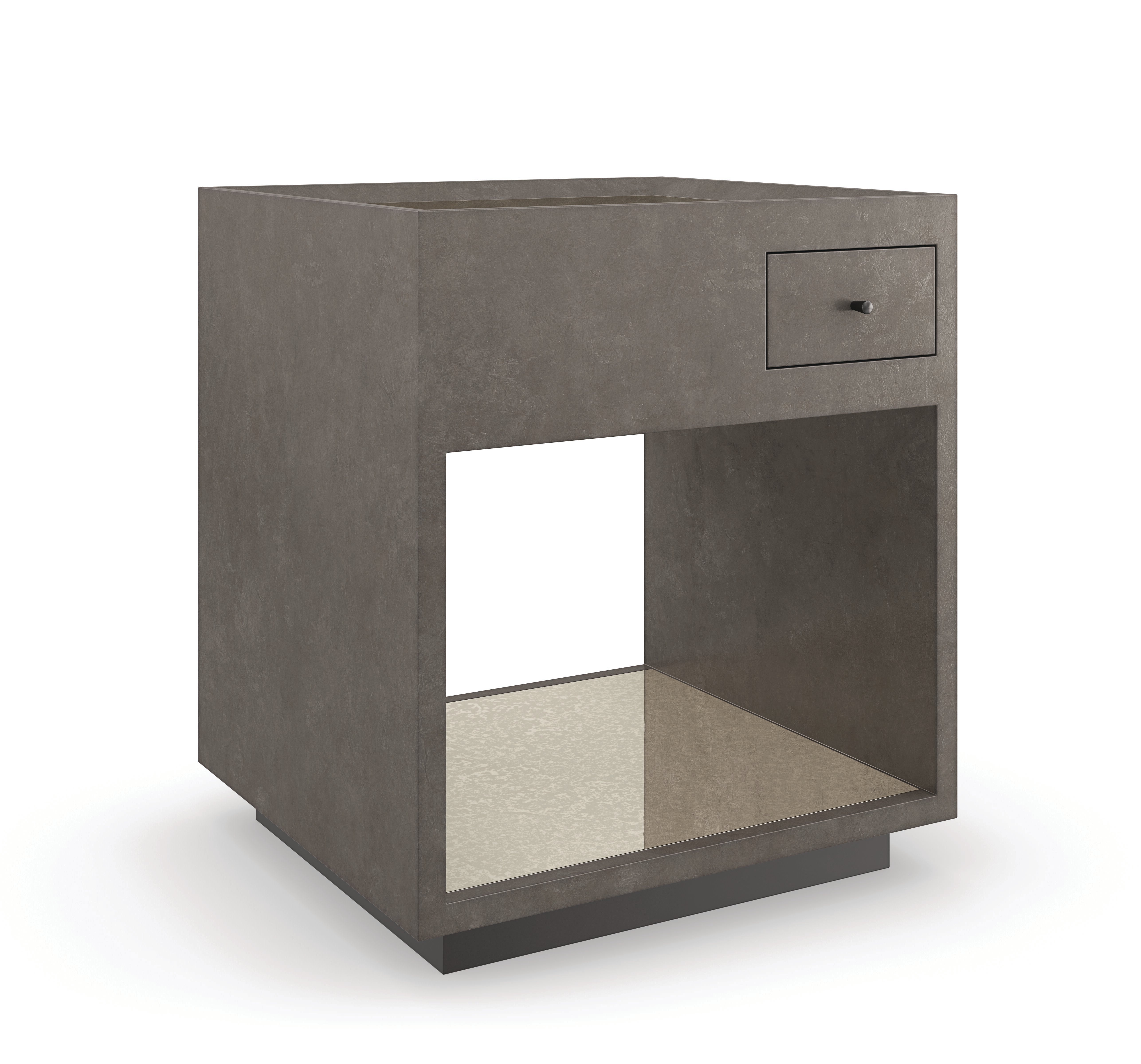 Dark Matter End Table  - Grey, Black