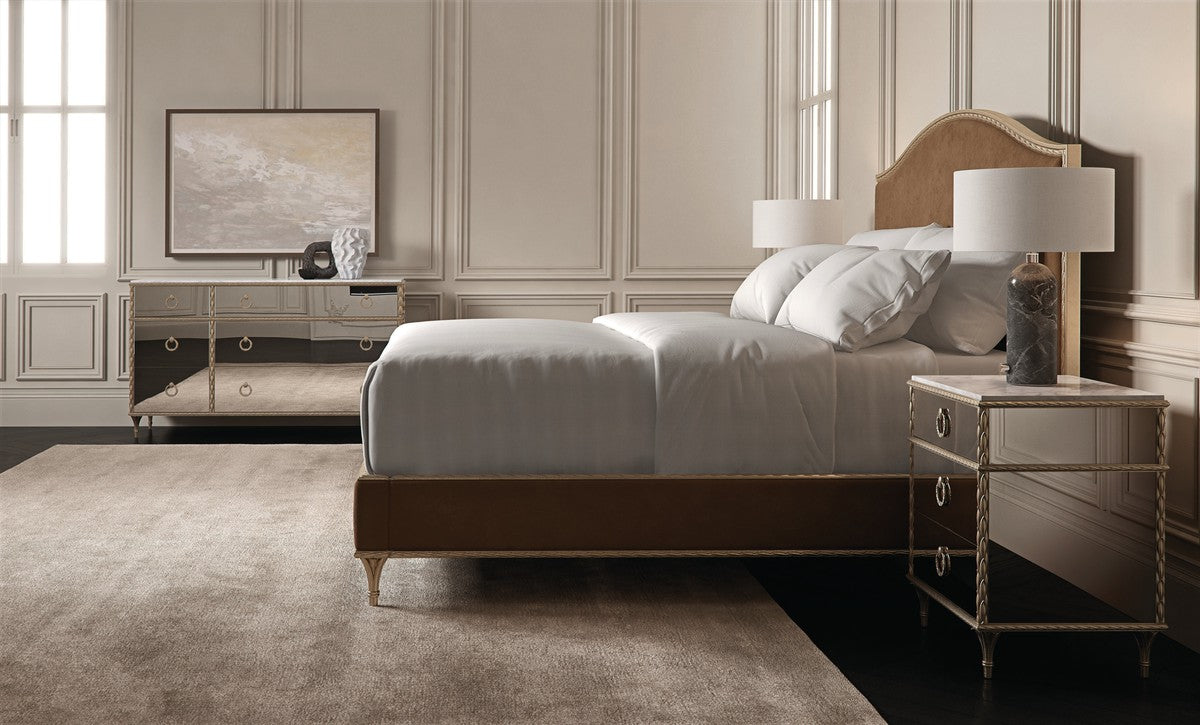 Nightstand  - Gold, White