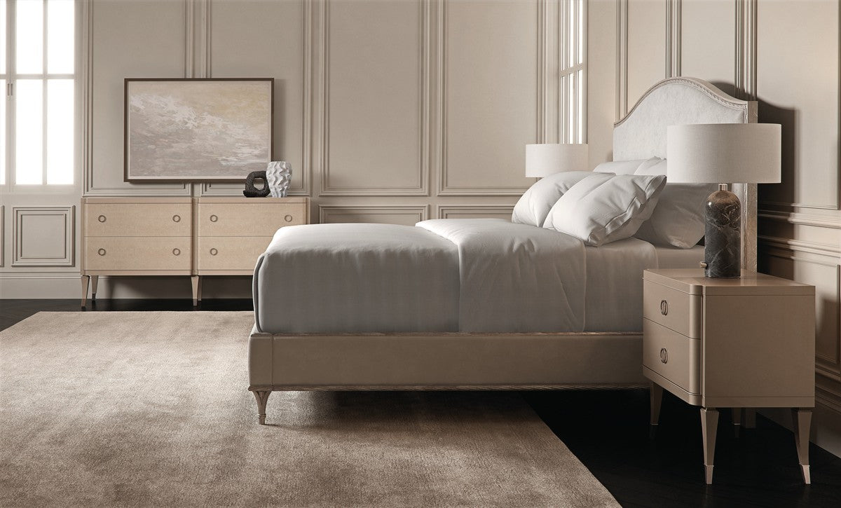 Fontainebleau Platform - Queen  - Silver, White