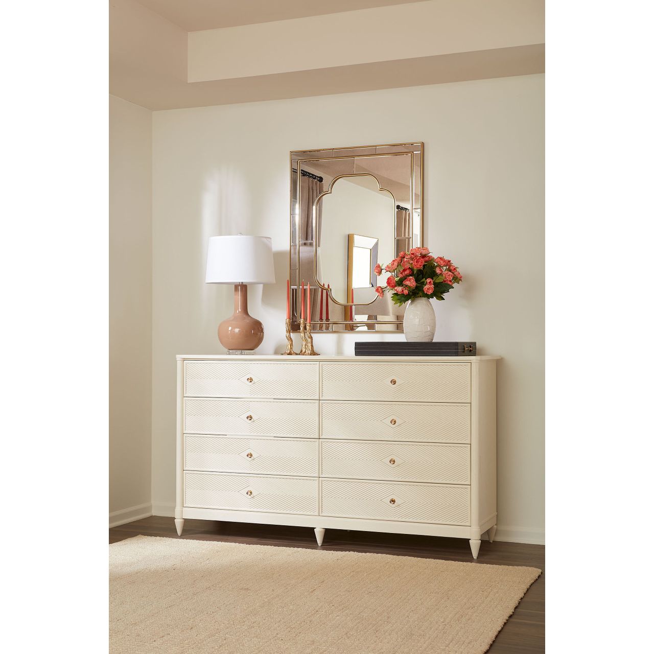 Cassia Large Mirror, Antique