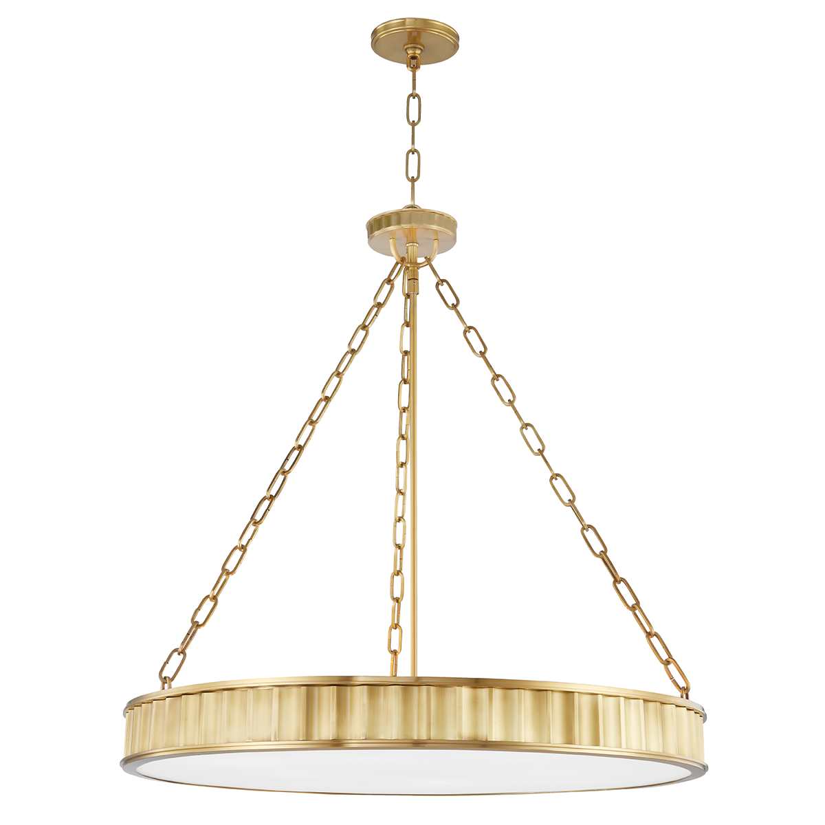 Middlebury 8 Light Pendant-Hudson Valley-HVL-903-AGB-PendantsAged Brass-1-France and Son