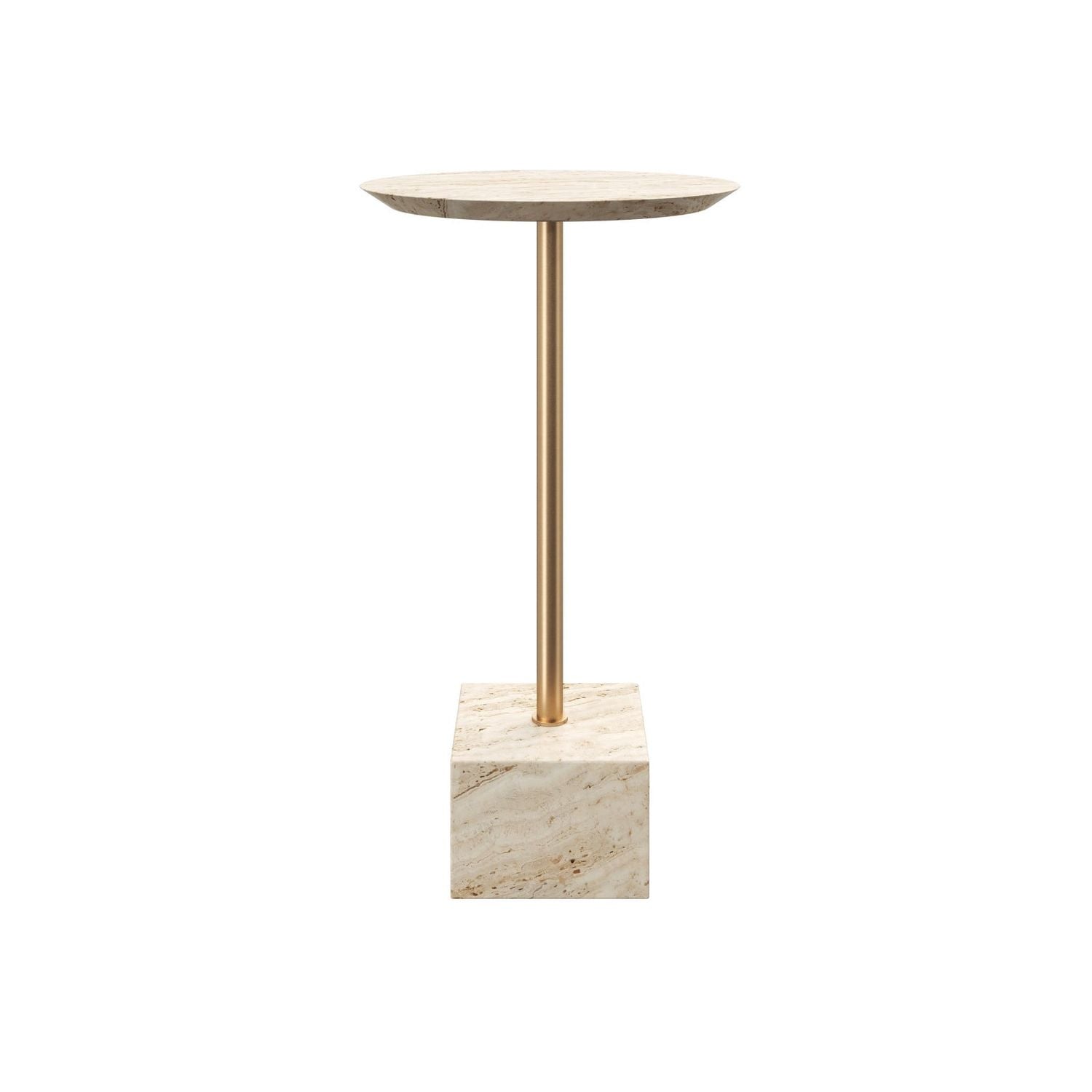 Prado Travertine Drinks Table