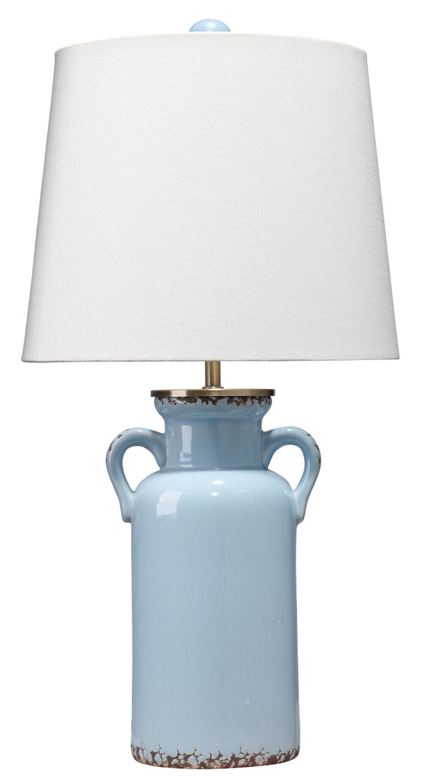 Piper Ceramic Table Lamp-Jamie Young-JAMIEYO-LS9PIPERBLU-Table LampsBlue-2-France and Son