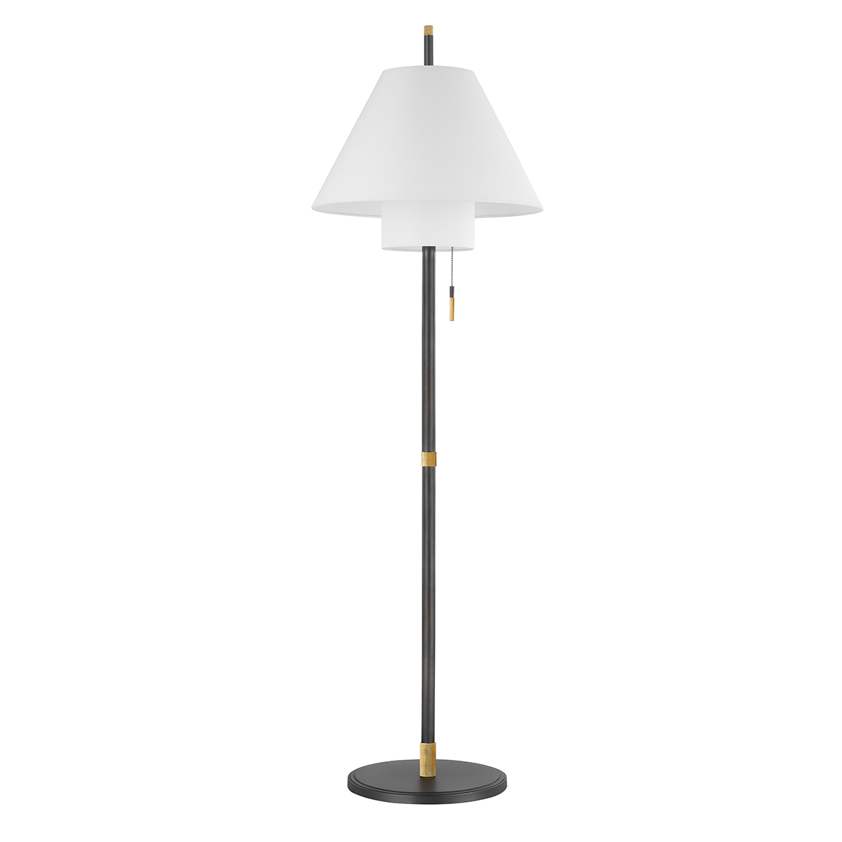 Glenmoore 1 Light Floor Lamp-Hudson Valley-HVL-PIL1899401-AGB/DB-Floor Lamps-1-France and Son