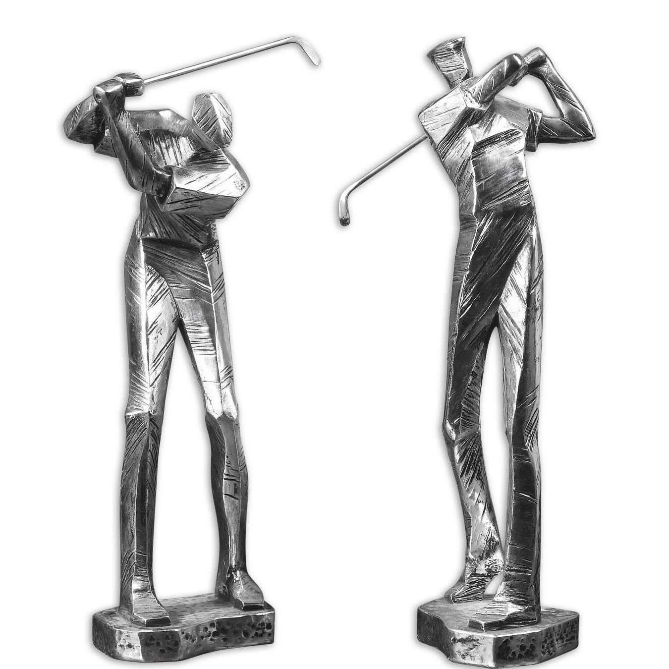Practice Shot Metallic Statues, Set/2-Uttermost-UTTM-19675-Decor-1-France and Son