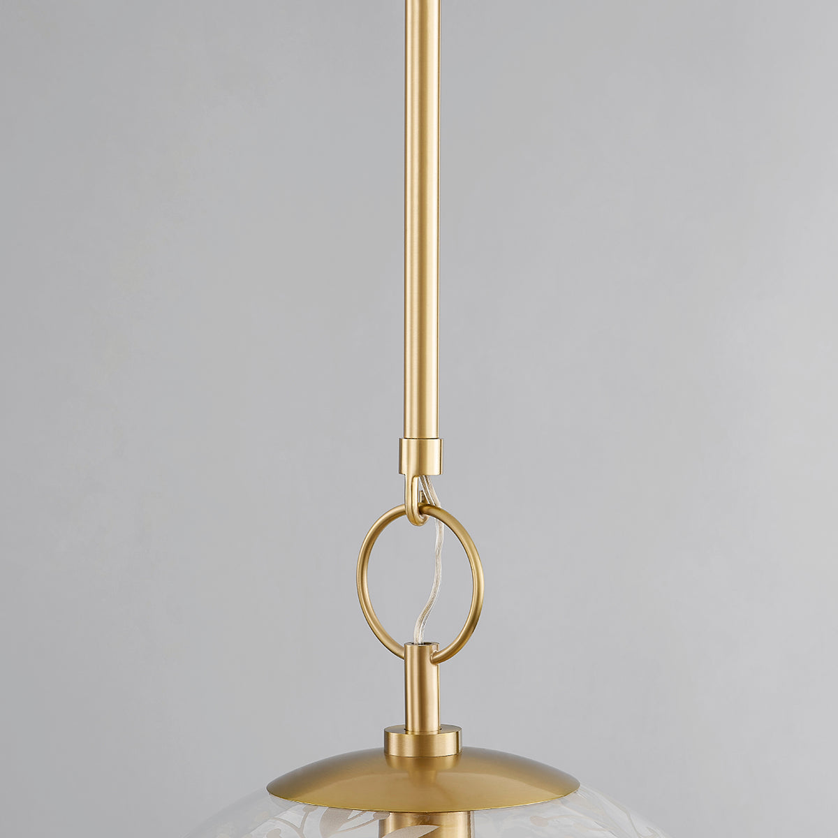 Belleville 1 Light Pendant - Large-Hudson Valley-HVL-7514-AGB-PendantsAged Brass-5-France and Son