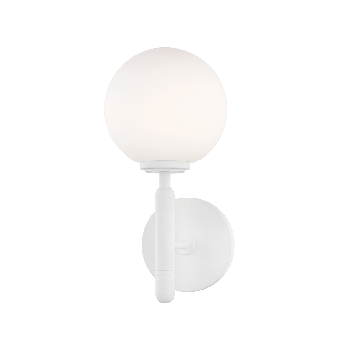 Mina 1 Light Wall Sconce-Mitzi-HVL-H313101-WH-Outdoor Wall SconcesWhite-2-France and Son