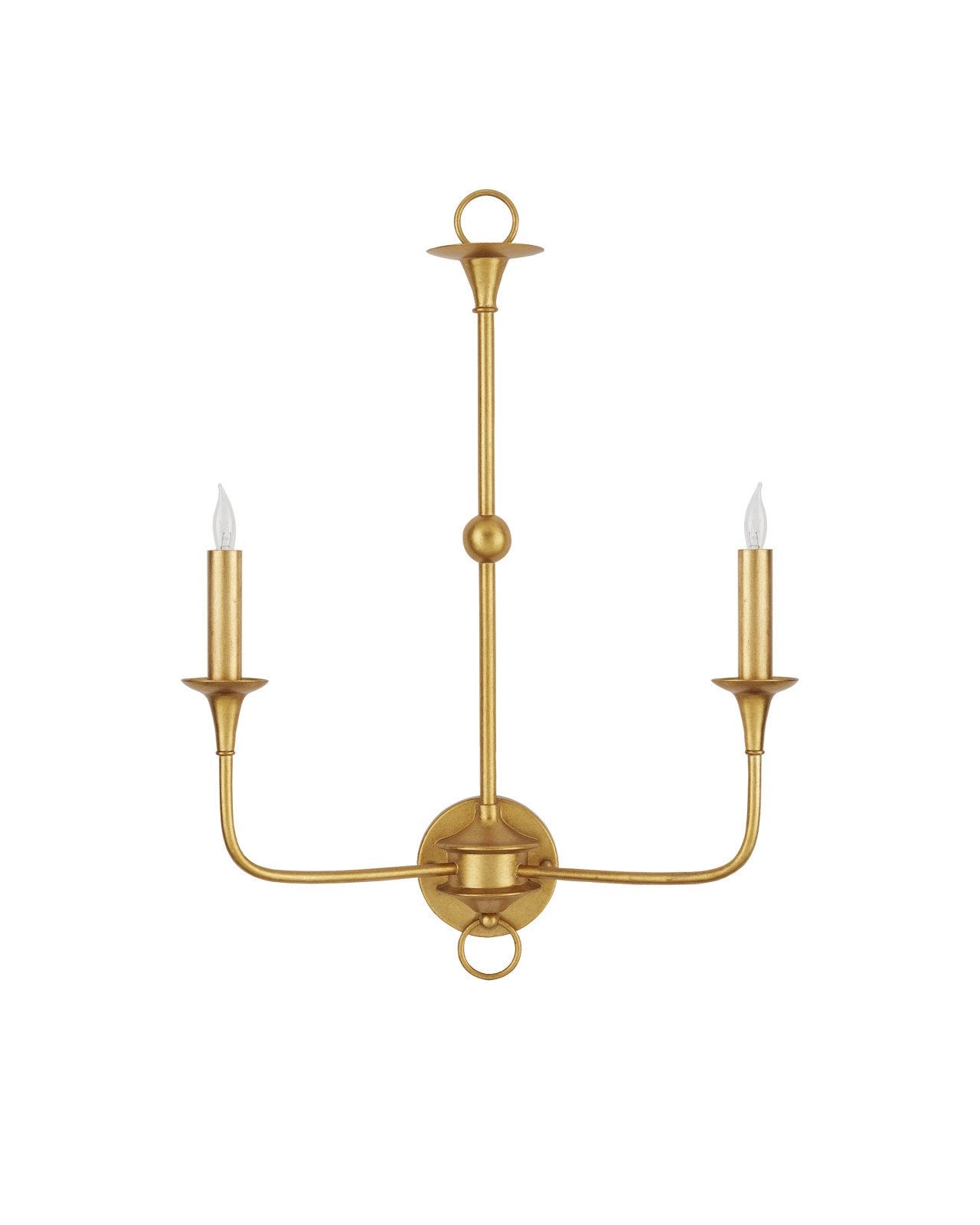 Nottaway Gold Double-Light Wall Sconce