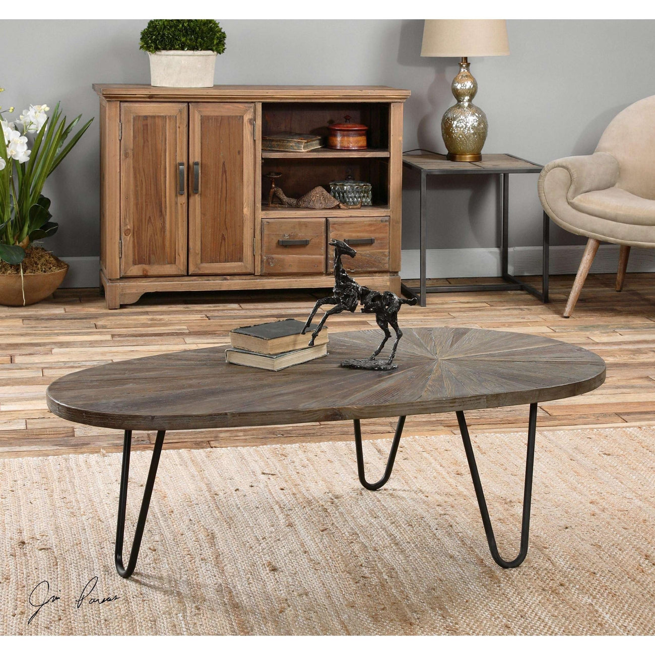 Leveni Wooden Coffee Table-Uttermost-UTTM-24459-Coffee Tables-2-France and Son