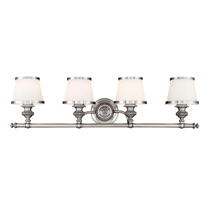 Milton 4 Light Bath Bracket-Hudson Valley-HVL-2004-PN-Bathroom LightingPolished Nickel-2-France and Son