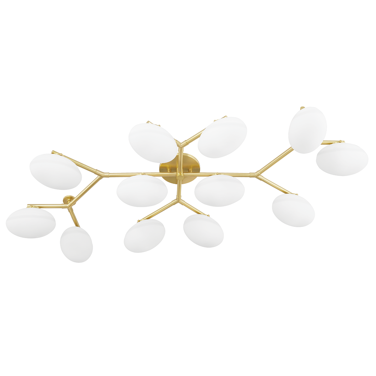 Wagner 12 Light Semi Flush-Hudson Valley-HVL-5559-AGB-PendantsAged Brass-1-France and Son