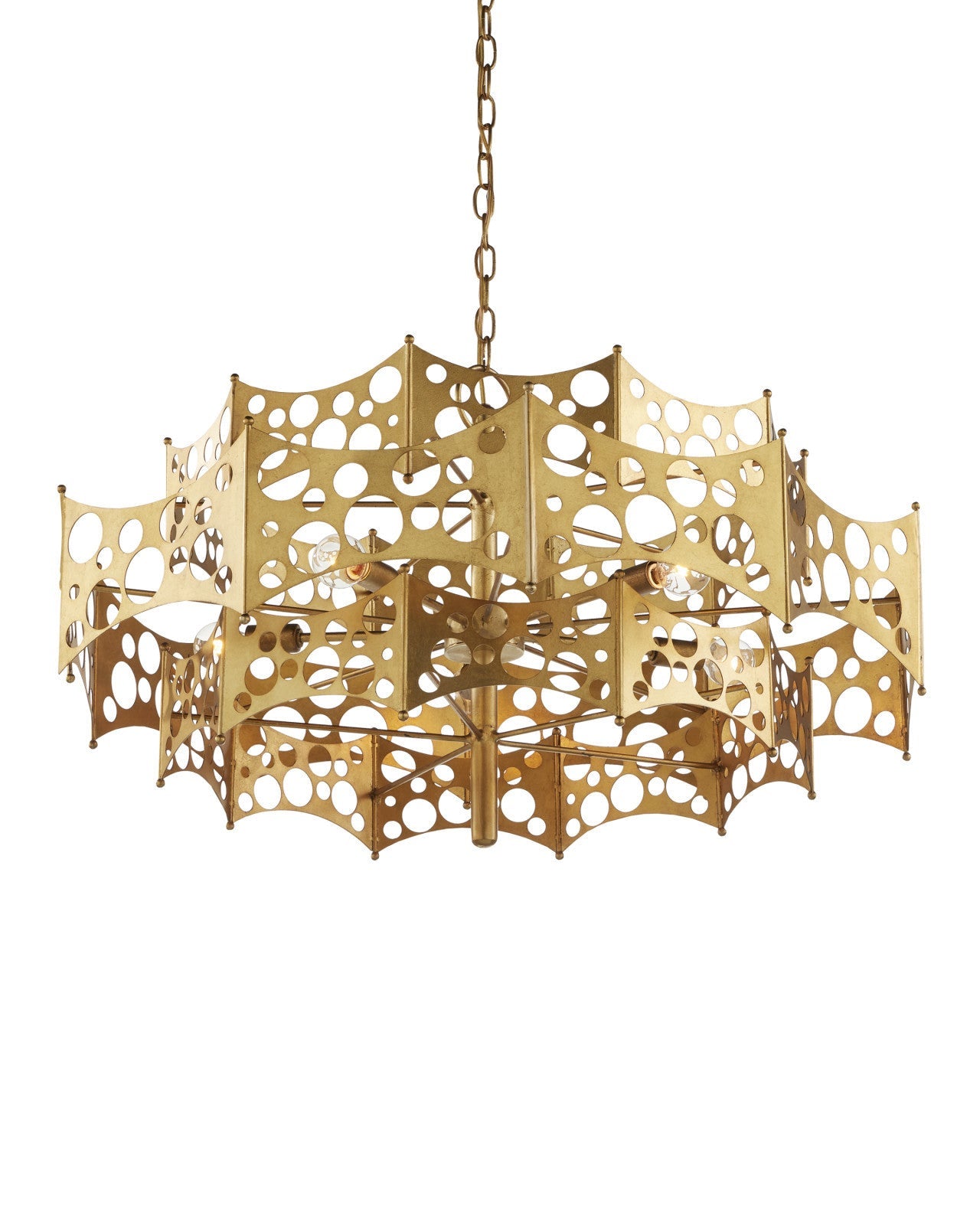 Emmental Gold Chandelier