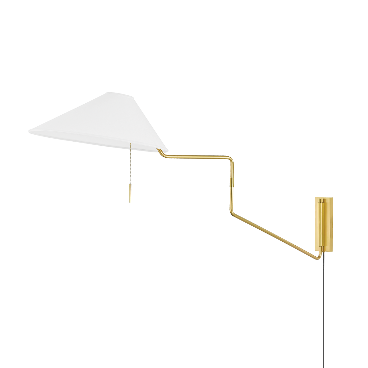 1 Light Portable Wall Sconce-Mitzi-HVL-HL647201-AGB-Wall LightingAged Brass-1-France and Son