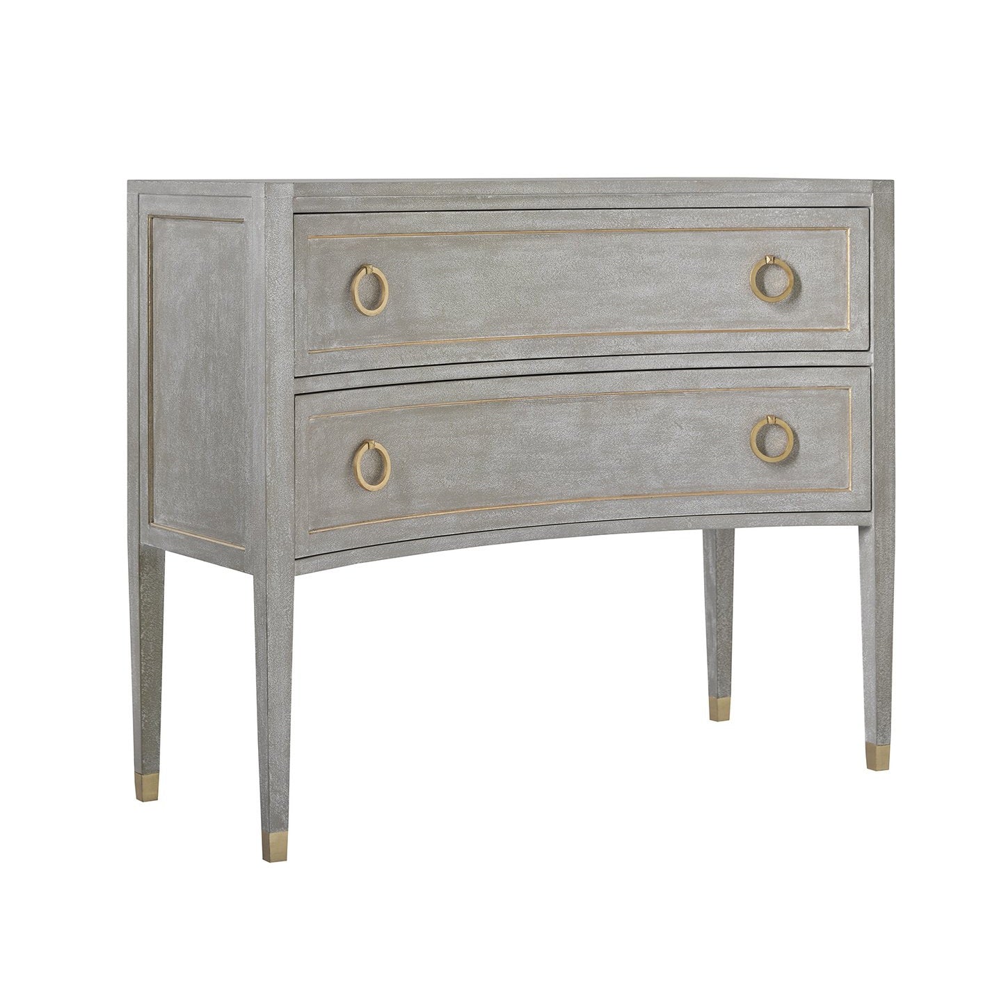 Gustavain Concave Two Drawer Commode-Modern History-MODERN-MH957F01-Dressers-2-France and Son
