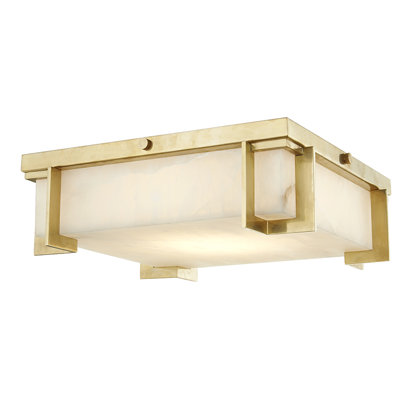 Delmar Led Large Flush Mount-Hudson Valley-HVL-3913-AGB-Flush MountsAged Brass-1-France and Son