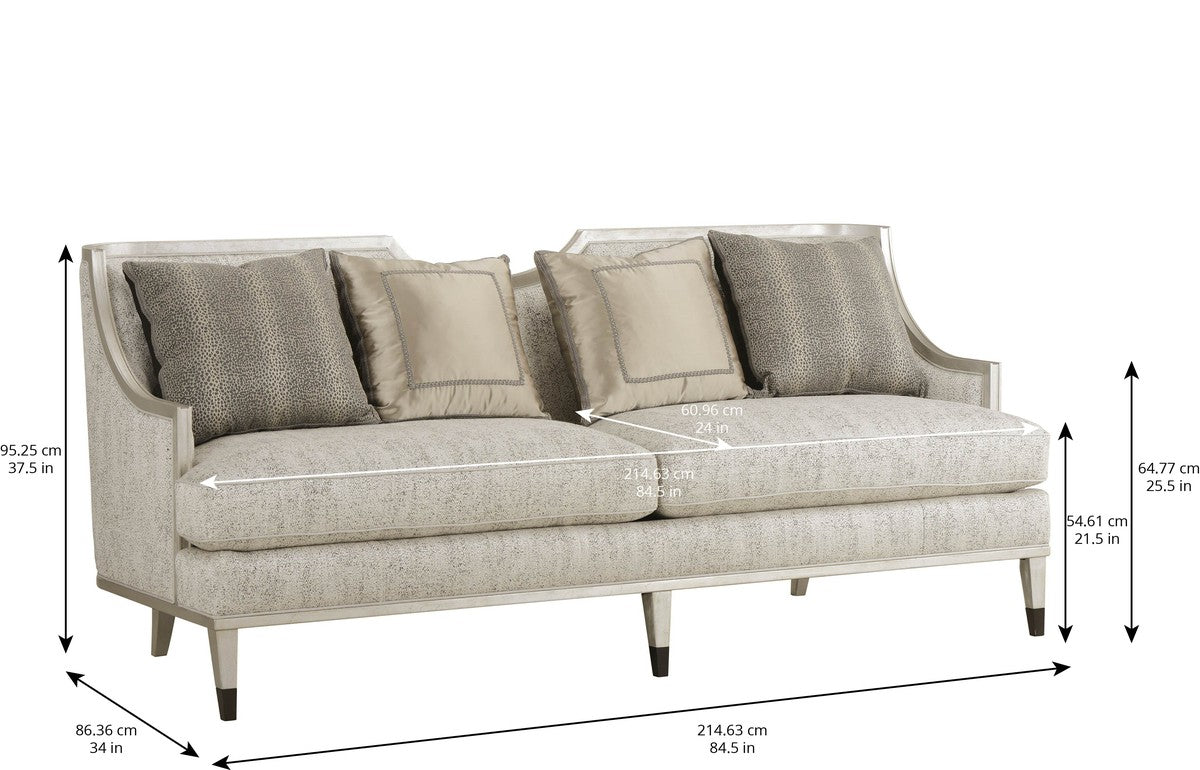 Harper Bezel Sofa - Beige