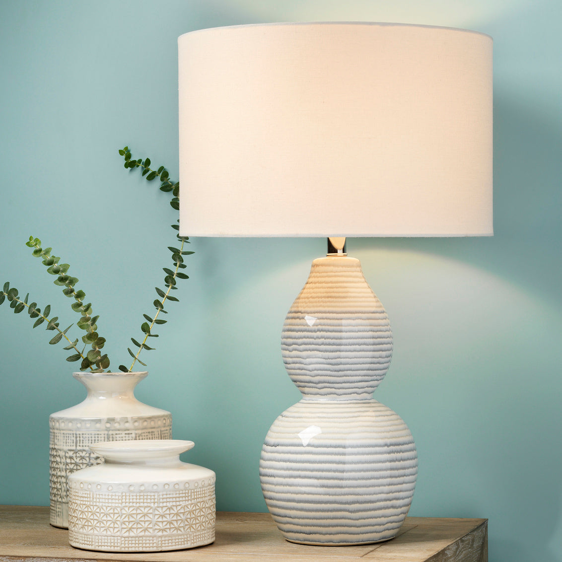 Catalina Wave Table Lamp-Jamie Young-JAMIEYO-LSCATALINAWH-Table Lamps-3-France and Son