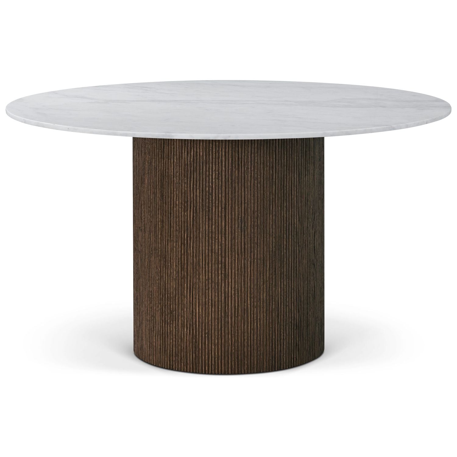 Vienna Quartz Round Dining Table - Brown