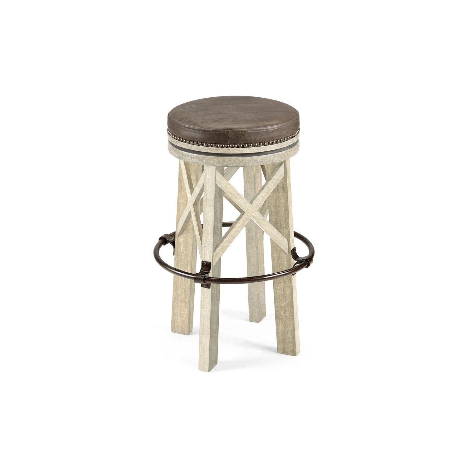 Casual Bar Stool-Jonathan Charles-JCHARLES-491071-CFW-Bar StoolsCountry Walnut-9-France and Son