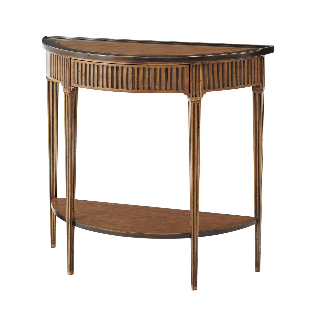 The Provincial Bowed Console Table-Theodore Alexander-THEO-5300-111-Console Tables-1-France and Son