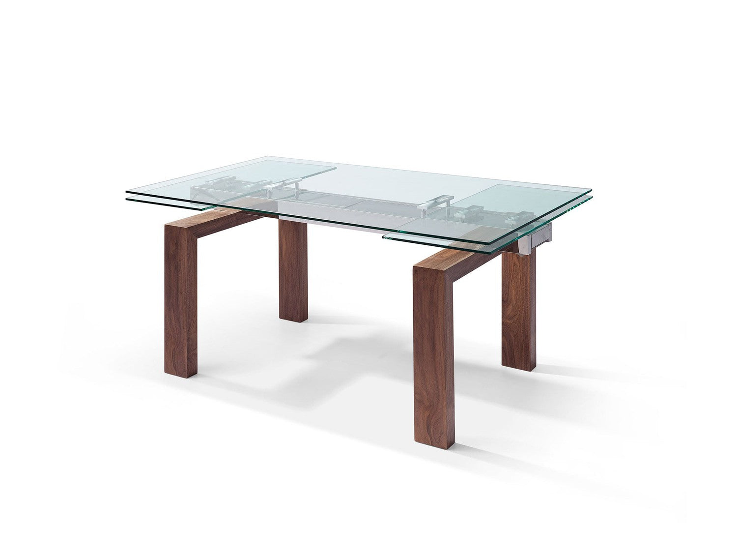 Davy Extendable Dining Table-Whiteline Modern Living-WHITELINE-DT1256-WLT-Dining Tables-3-France and Son