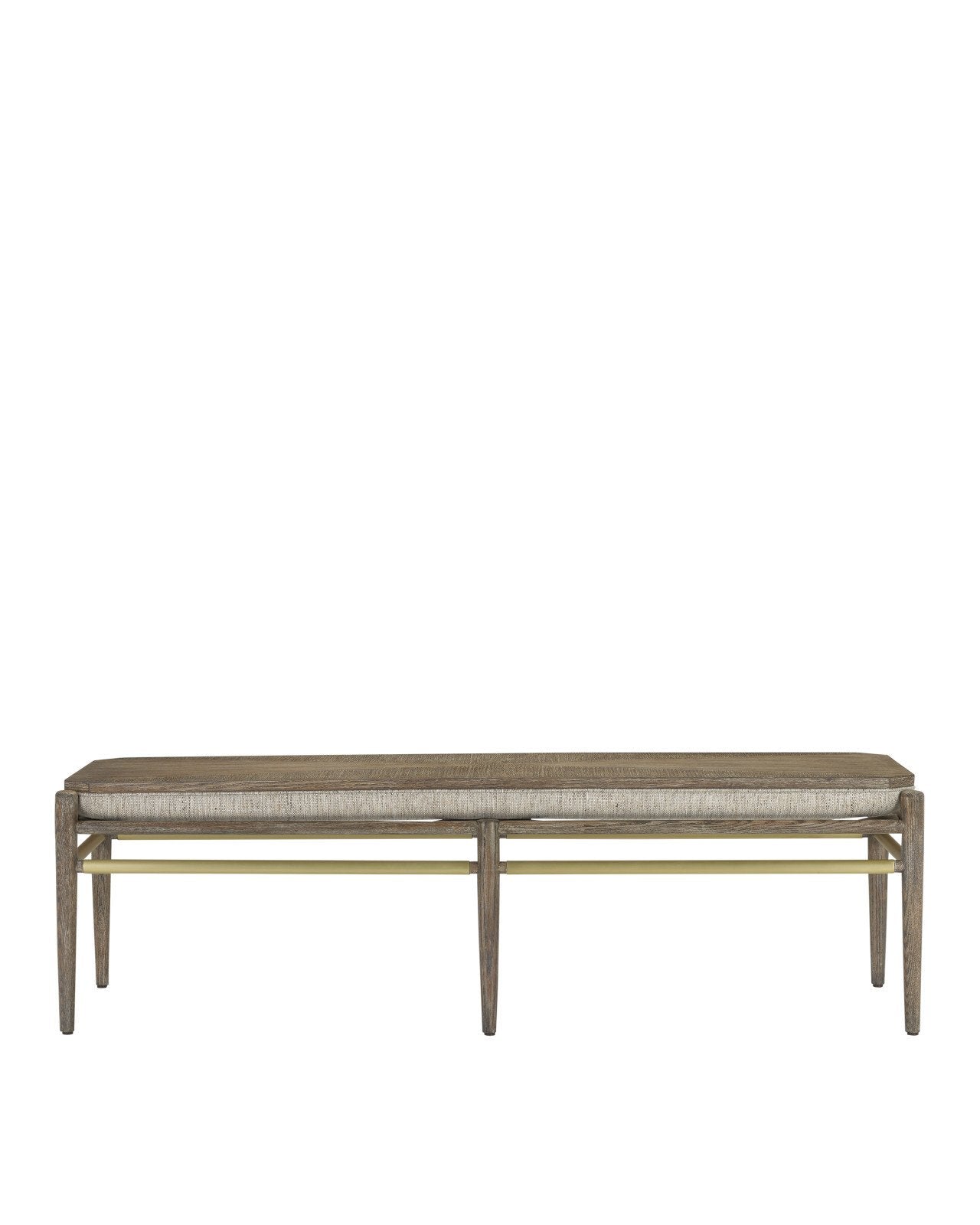 Visby Light Pepper Bench, Calcutta Linen