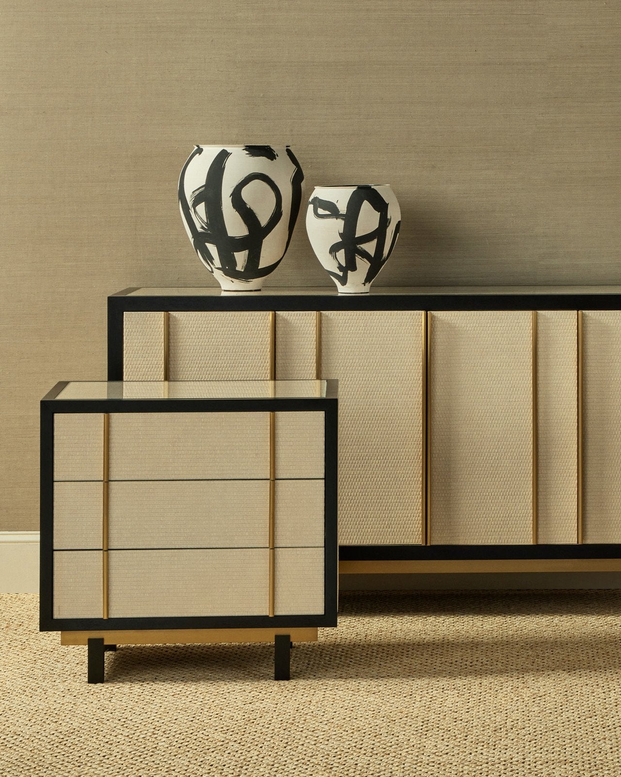 Deanna Raffia Nightstand