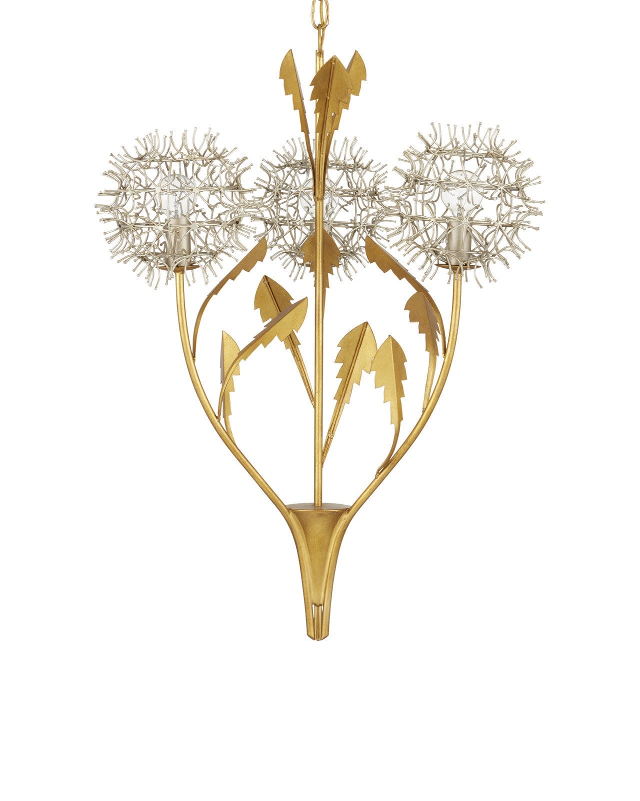 Dandelion Silver & Gold Pendant